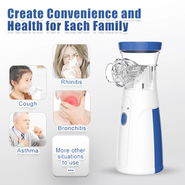 Portable Nebulizer For Asthma Inhaler Nebulizer Machine For Kids And Adults Medical Asthma Rechargable Nebulizer